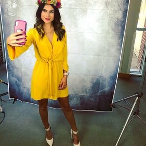 Yellow TopShop Flowy Dress